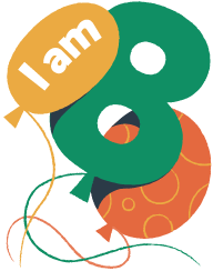 8th Anniversary Badge
