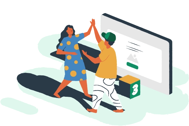 Hosting for WordPress Illustration