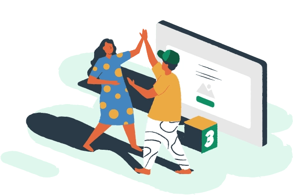 Hosting for WordPress Illustration