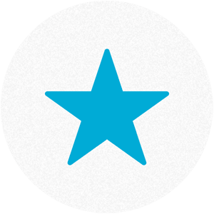 a blue star