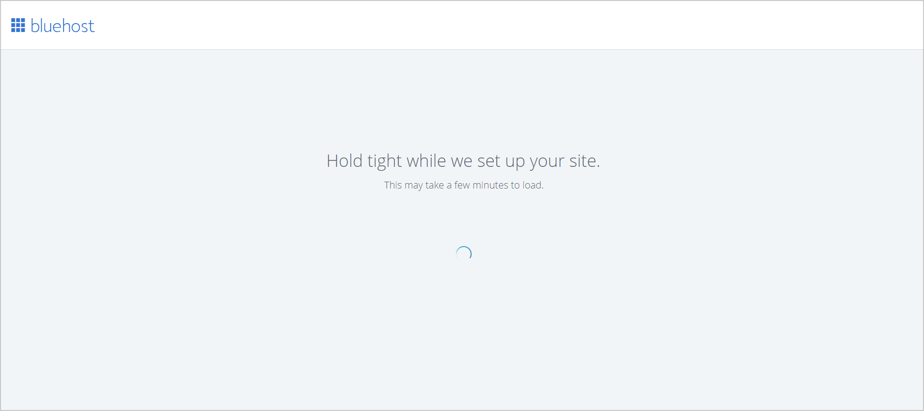 When tested, Bluehost WP Pro Build took well over 3 minutes to set up.