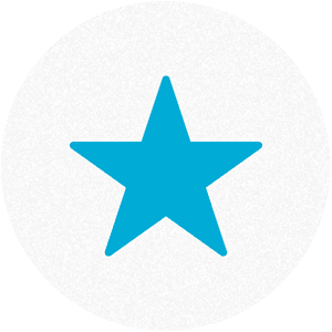 a blue star