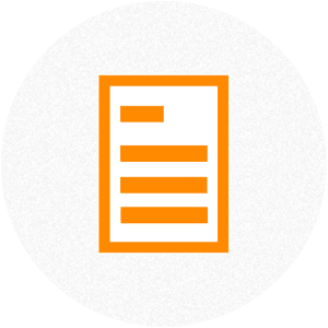 a rectangle with a skeleton of text in orange color