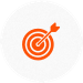 a bullseye in red